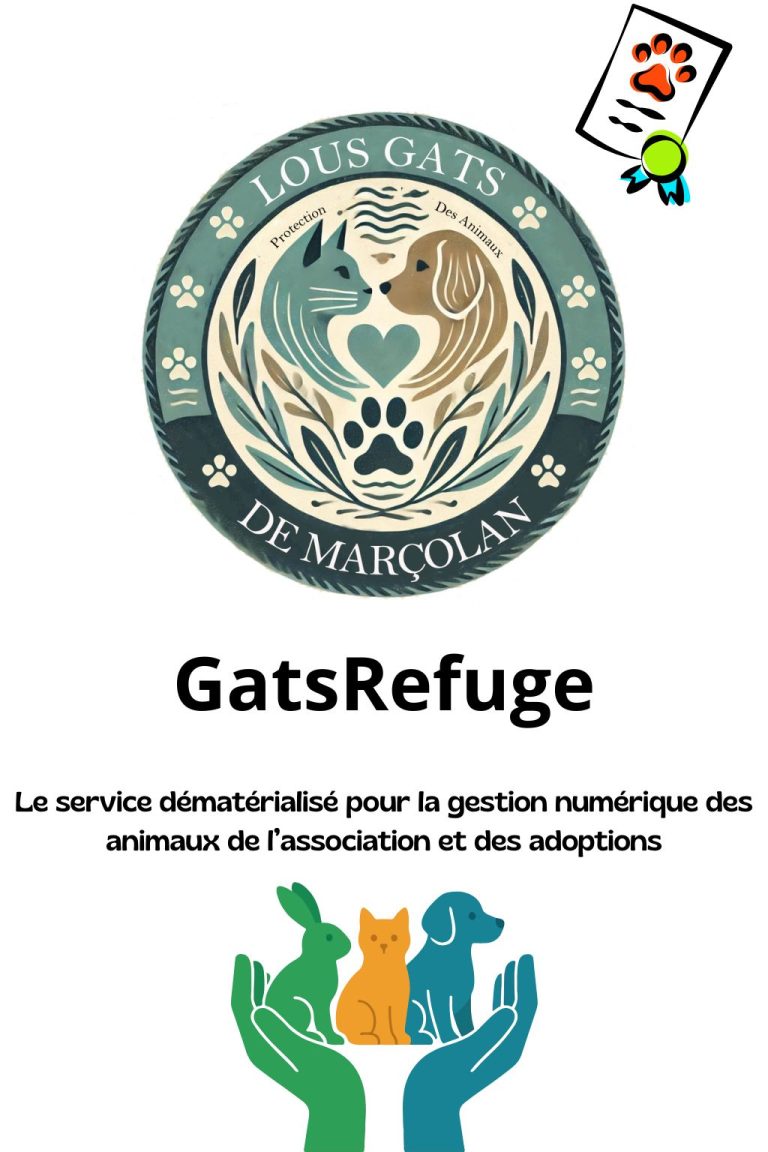 📢 Lous Gats de Marçolan modernise sa gestion des adoptions avec le lancement de GatsRefuge